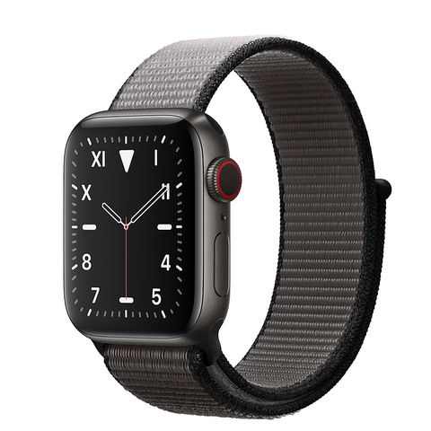 Apple Watch S5 40mm (LTE) Viền Titanium Đen – Dây Đen